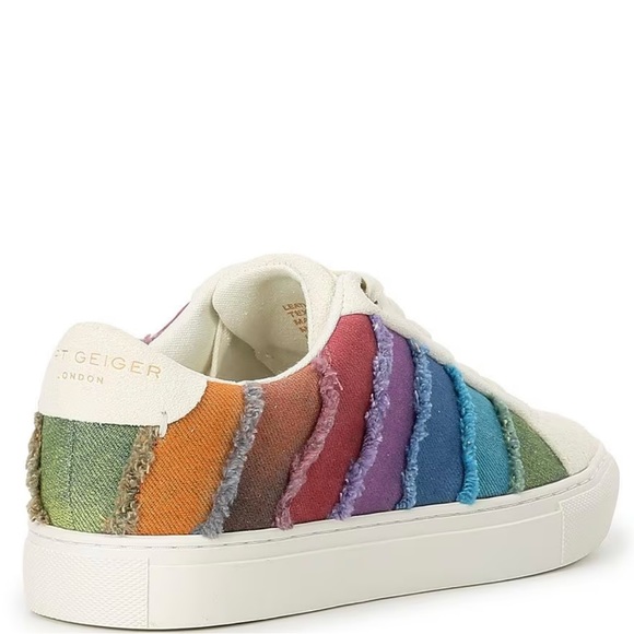 NWT: Kurt Geiger Women’s Lane Strip Sneakers - Picture 2 of 7